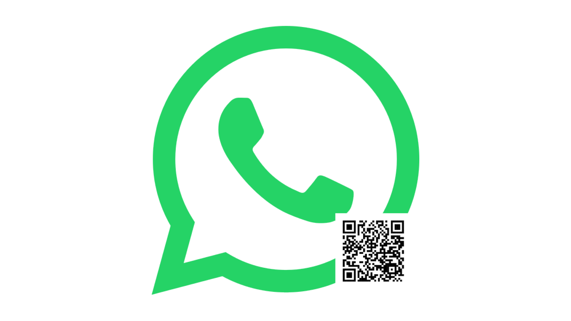 Das WhatsApp-Logo: Eine grüne Sprechblase mit einem Telefon-Symbol in der Mitte.